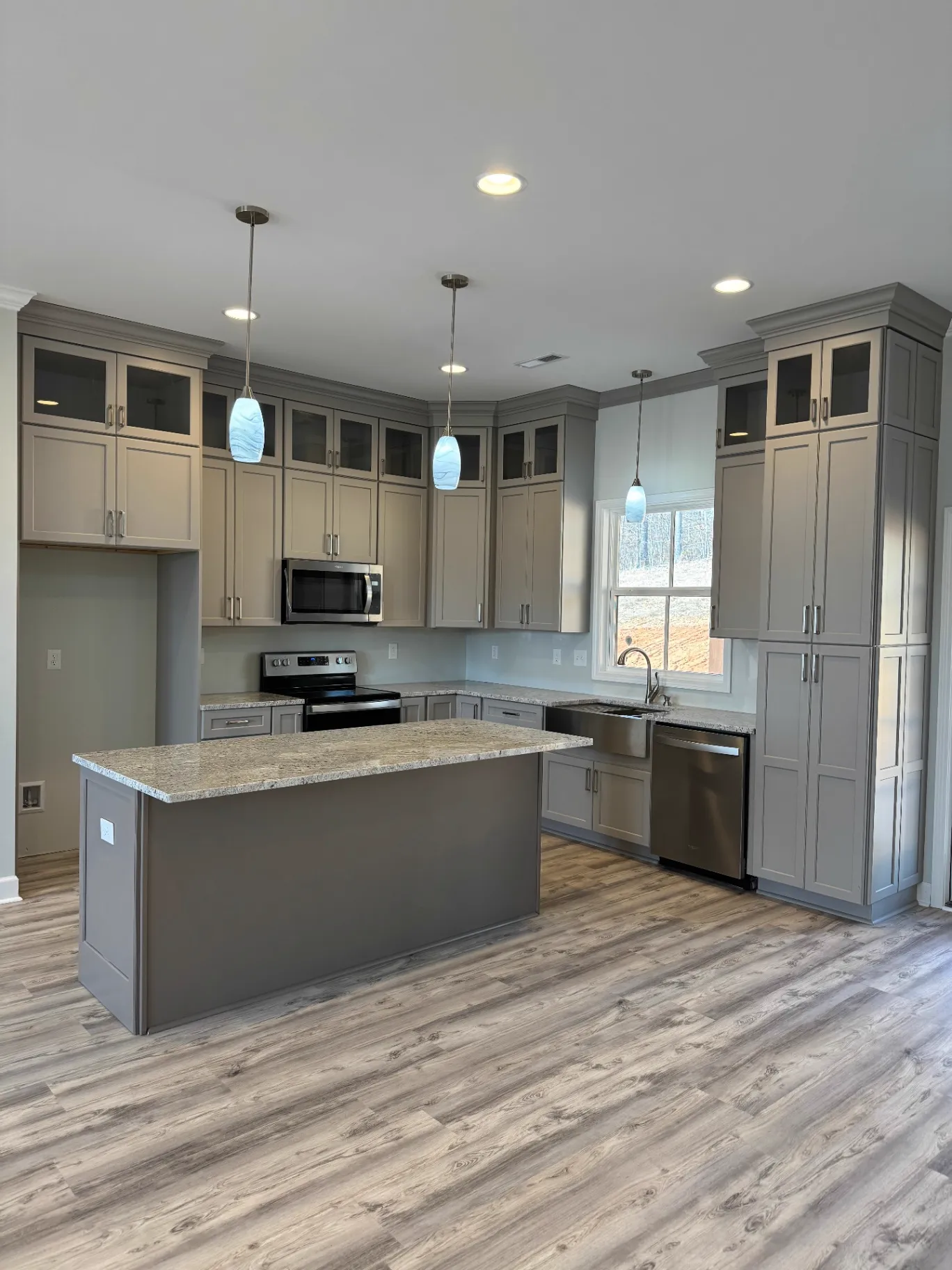 Gray Shaker Kitchen in Northwest Alabama